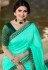 prachi desai green shade milano silk saree with blouse 20767