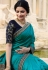 prachi desai blue banarasi silk saree with blouse 20761