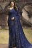 prachi desai blue silk georgette printed saree 20317