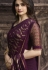 prachi desai purple silk georgette printed saree 20314