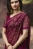 prachi desai magenta silk georgette printed saree 20311