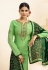 light green satin georgette embroidered sharara style pakistani suit 16203