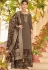 brown elegant silk embroidered palazzo style pakistani suit 705