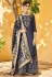 mauve elegant silk embroidered palazzo style pakistani suit 702