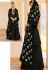 black silk embroidered palazzo style pakistani suit 55