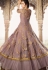 mauve net embroidered floor length anarkali suit 5305