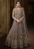 grey net heavy embroidered floor length anarkali suit 15011