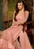 pink net embroidered sharara style pakistani suit 61005