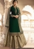 drashti dhami green grey satin georgette lehenga style suit 3302