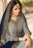 drashti dhami grey blue satin georgette lehenga style suit 3301