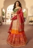 beige silk embroidered circular lehenga choli 13252