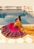 magenta silk circular lehenga choli 13253