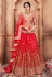 red net embroidered circular lehenga choli 2002