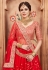 red net embroidered circular lehenga choli 2002