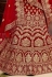 maroon velvet bridal lehenga choli 9006