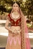 pink silk embroidered circular lehenga choli 9007