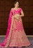 magenta silk circular lehenga choli 9004