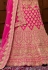 magenta silk circular lehenga choli 9004