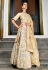 beige banarasi embroidered lehenga choli 9983