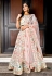 off white silk circular lehenga choli 9985