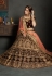 maroon velvet embroidered circular lehenga choli 1901