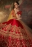 red satin bridal lehenga choli 1801