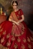 maroon satin circular lehenga choli 1806