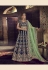 blue velvet a line lehenga choli 5143