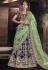 blue velvet a line lehenga choli 5143