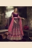 purple velvet embroidered lehenga choli 5151