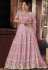 light purple net circular lehenga choli 5145