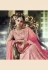 pink satin embroidered circular lehenga choli 5135