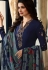 prachi desai royal blue crepe straight churidar bollywood suit 9970