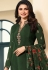 prachi desai dark green crepe straight trouser bollywood suit 9966