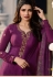 prachi desai purple crepe straight churidar bollywood suit 9964