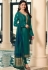 prachi desai turquoise crepe straight churidar bollywood suit 9961