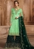 sea green satin georgette embroidered sharara style pakistani suit 46074