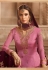 pink satin georgette embroidered sharara style pakistani suit 46073