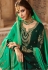 dark green satin georgette embroidered sharara style pakistani suit 46071