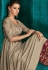 grey shade muslin long embroidered palazzo style suit 727