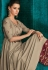 grey shade muslin long embroidered palazzo style suit 727