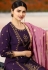 prachi desai purple silk embroidered trouser style suit 36245