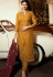 prachi desai mustard silk embroidered trouser style suit 36244