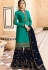 drashti dhami sky blue satin georgette embroidered sharara style suit 3609