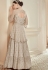 light grey heavy net embroidered anarkali wedding suit 905