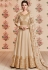 beige georgette embroidered long anarkali suit 8191