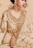 beige georgette embroidered long anarkali suit 8191