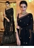 Kollywood Trisha Krishnan Sabyasachi Inspired black saree