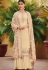 cream ora silk embroidered palazzo style suit 807