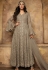 sonal chauhan grey net heavy embroidered anarkali suit 7203